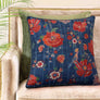 Wild Poppy Cushion Cover - Blue