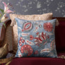 Anar Suzani Embroidered Cushion Cover - Blue