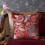 Anar Suzani Embroidered Cushion Cover - Burgundy