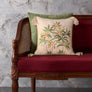 Eden Palm Embroidered Cushion Cover - Ivory