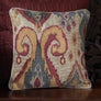 Eternal Ikat Accent Embroidery Cushion Cover - Gold