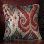 Eternal Ikat Embellished Cushion Cover - Beige