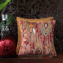 Fergana Ikat Embroidered Cushion Cover