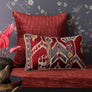 Imperial Ikat Embroidered Cushion Cover - Lumbar