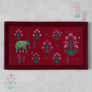 Kanha Elephant Enamel Tray - Slim