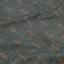 Kilim Star Fabric - Charcoal