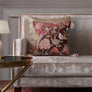 Meadow Embroidered Cushion Cover - Burgundy