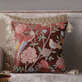 Meadow Embroidered Cushion Cover - Burgundy