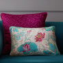 Padma Lotus Cushion Cover - Cream Slim