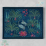 Palm Tree Enamel Tray - Emerald Med