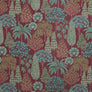 Pichwai Forest Fabric - Ruby