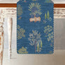 Pichwai Garden Table Runner - Blue