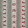 Pichwai Palm Stripe Fabric - Green