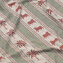 Pichwai Palm Stripe Fabric - Green