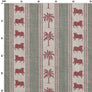 Pichwai Palm Stripe Fabric - Green
