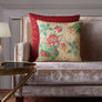 Pomegranate Garden Accent Embroidery Cushion Cvr - Cream