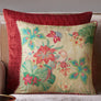 Pomegranate Garden Accent Embroidery Cushion Cvr - Cream