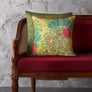 Pomegranate Palm Accent Embroidery Cushion Cvr - Green