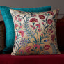 Pomegranate Paradise Embroidered Cushion