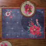 Gardenia Table Mat - Charcoal
