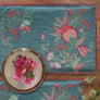 Wild Flower Table Mat - Aqua