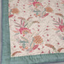 Wild Flower Hand Quilted Muslin Quilt