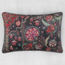 Suzani Kilim Cushion Cover - Charcoal Slim