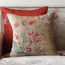 Imperial Suzani Embroidered Cushion Cover - Jaal Beige