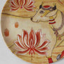 Tajnore Pichwai Wall Plate - Cream