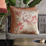 Vanya Bird Embellished Cushion - Cream