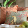 Vanya Leopard Embellished Cushion - Green Slim