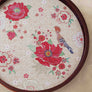Wild Poppy Round Tray - Cream