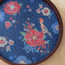 Wild Poppy Round Tray - Blue