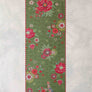 Wild Poppy Table Runner - Green