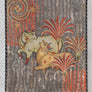 Tanjore Pichwai Table Runner - Grey