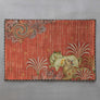Tanjore Pichwai Table Mat - Rust