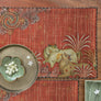 Tanjore Pichwai Table Mat - Rust