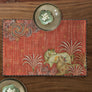 Tanjore Pichwai Table Mat - Rust