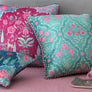 Gulzar Jaal Cushion Cover - Aqua
