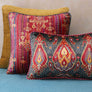Fergana Ikat Cushion Cover Grey
