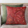 Kashmir Buta Cushion Cover - Rust