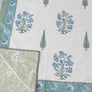 Wild Iris Blue Cotton Dohar
