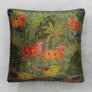 Anandi Pichwai Cushion Cover - Jade