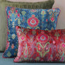 Bukhara Ikat Cushion Cover - Firoza