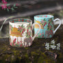 Kanha Elephant Mug - White & Blue