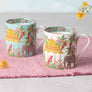 Kanha Elephant Mug - White & Blue
