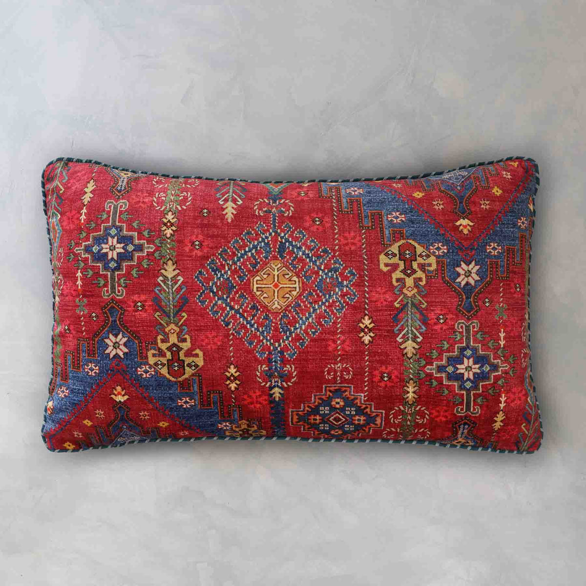 Kilim Cushion Cover Red Lumbar