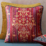 Fergana Boota Cushion Cover - Ruby