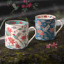 Padma Lotus Mug - Blue & White