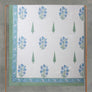 Wild Iris Cotton Bedsheet Set - Blue